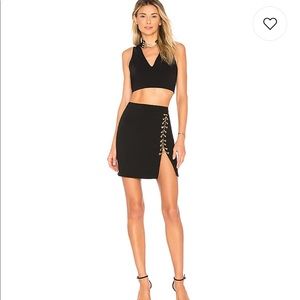 Kayla Chain Link Mini Set in black